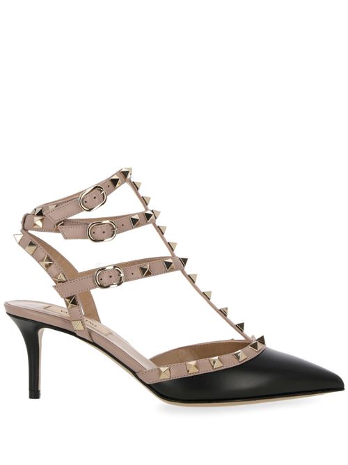 Black leather Rockstud 65mm cage pumps Valentino Garavani | 4W2S0375VODN91